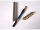 Fountain pen ST Dupont Paris Montparnasse feather 18K gold plated silver twentieth