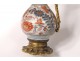 Small ewer cassolette porcelain imari Japan bronze flowers nineteenth century