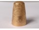 Solid gold sewing thimble 18K eagle head 6.16gr sewing gold thimble nineteenth