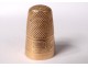 Solid gold sewing thimble 18K eagle head 6.16gr sewing gold thimble nineteenth