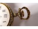 Omega gold pocket watch 18K solid gold flower garlands nineteenth century