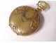 Omega gold pocket watch 18K solid gold flower garlands nineteenth century