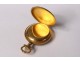 Omega gold pocket watch 18K solid gold flower garlands nineteenth century