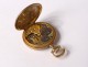 Omega gold pocket watch 18K solid gold flower garlands nineteenth century