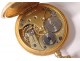 Omega gold pocket watch 18K solid gold flower garlands nineteenth century