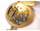 Omega gold pocket watch 18K solid gold flower garlands nineteenth century