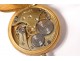 Omega gold pocket watch 18K solid gold flower garlands nineteenth century
