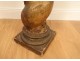 Large decorative column carved wood twisted capital seventeenth century