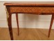 Louis XV writing table inlaid with gilded bronze eighteenth century