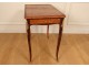 Louis XV writing table inlaid with gilded bronze eighteenth century
