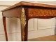 Louis XV writing table inlaid with gilded bronze eighteenth century