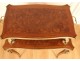 Louis XV tea table 2 trays inlaid bronze cubes Napoleon III nineteenth