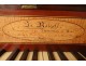 Piano forte square signed Jean Nägelé Paris mahogany loupe 1801 nineteenth century