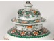 Pair Large China Enamel Pottery Green Family Kangxi XVIIIth Character