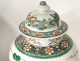 Pair Large China Enamel Pottery Green Family Kangxi XVIIIth Character