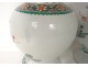 Pair Large China Enamel Pottery Green Family Kangxi XVIIIth Character