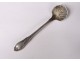 Solid silver salt spoon Minerva shell 4gr Napoleon III 19th century