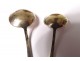 Pair teaspoons Russian silver vermeil silver enamels twentieth century