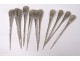 11 spikes periwinkles silver metal goldsmith Cailar-Bayard shells twentieth