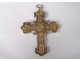 Prelatice pectoral cross bishop silver vermeil Minerva goldsmith Le Roux 19th