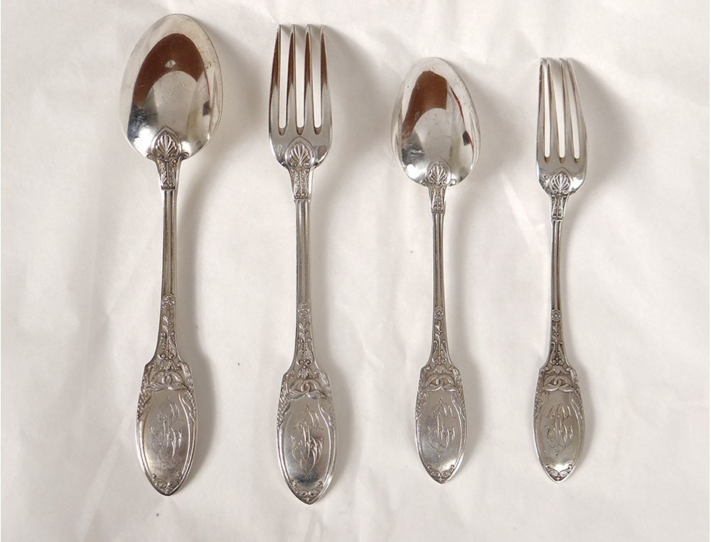 ménagère en métal argenté HARITS Joailier-Orfèvre Bayonne