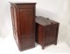 Buffet two-body master walnut carved molded miniature late eighteenth