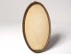Bronze oval picture frame ribbons Louis XVI late nineteenth century