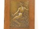 Plaque bronze bas-relief Marey nude woman School Ceramics Sèvres 1929 XXth