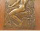 Plaque bronze bas-relief Marey nude woman School Ceramics Sèvres 1929 XXth