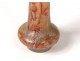 Small vase soliflore glass paste Daum Nancy flowers thistles Art Nouveau XIXth