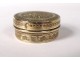 Small pill box silver round Vermeil Minerva Solomon 6,50gr Twentieth