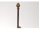 Candlestick 2 lights gilt bronze screen garlands foliage Napoleon III nineteenth