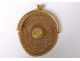 Wallet purse solid gold 18 carat head eagle monogram 23,6gr nineteenth