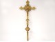 Christ crucifix crucifix crucifix gilded bronze lily nineteenth century