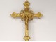 Christ crucifix crucifix crucifix gilded bronze lily nineteenth century