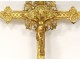 Christ crucifix crucifix crucifix gilded bronze lily nineteenth century