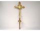 Christ crucifix crucifix crucifix gilded bronze lily nineteenth century