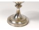 Small chalice paten silver metal cross church twentieth century