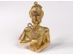 Pendant gold jewel 18 carat bust pharaoh Egyptian 30,2gr twentieth