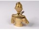 Pendant gold jewel 18 carat bust pharaoh Egyptian 30,2gr twentieth