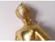 Pendant gold jewel 18 carat bust pharaoh Egyptian 30,2gr twentieth