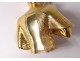 Pendant gold jewel 18 carat bust pharaoh Egyptian 30,2gr twentieth