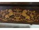 Billiard Charles X marquetry rosewood bronze lions coat of arms nineteenth century