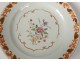 Porcelain plate India Company China flowers foliage eighteenth