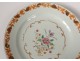 Porcelain plate India Company China flowers foliage eighteenth