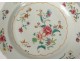 Porcelain plate India Company China flowers foliage eighteenth