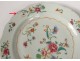 Porcelain plate India Company China flowers foliage eighteenth