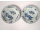 Pair porcelain China China Company India landscape pagoda Kangxi eighteenth