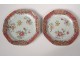 Pair porcelain China China Company India landscape pagoda Kangxi eighteenth