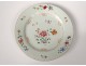 Porcelain plate India Company China flowers foliage eighteenth